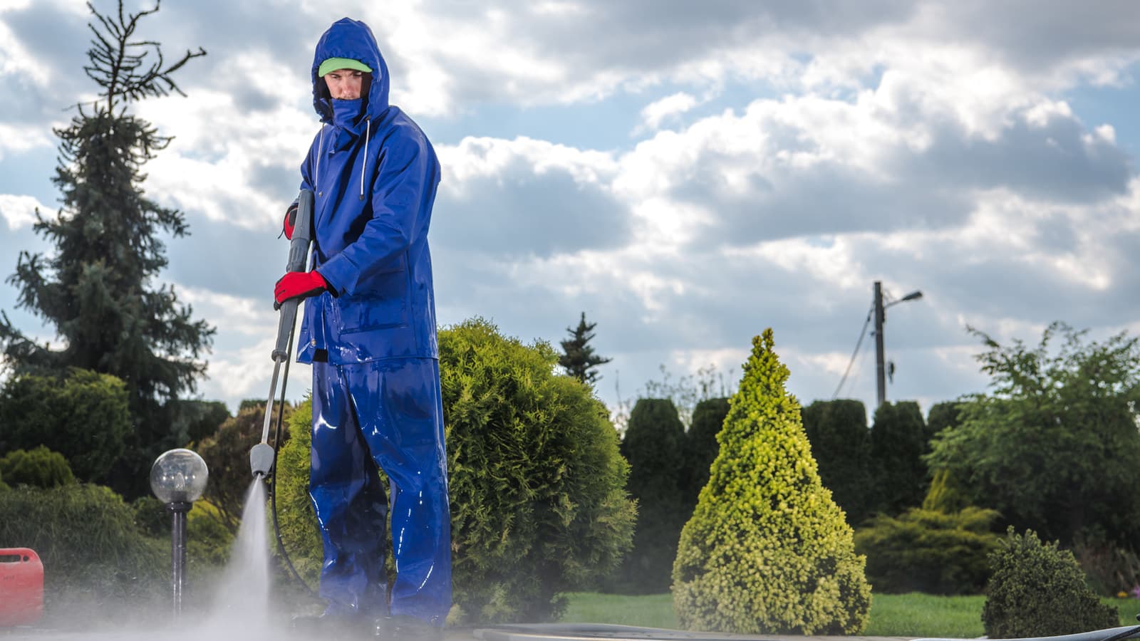 Driveway and patio jet washing in Warrington